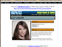 Tablet Screenshot of lucylawlessfanclub.com